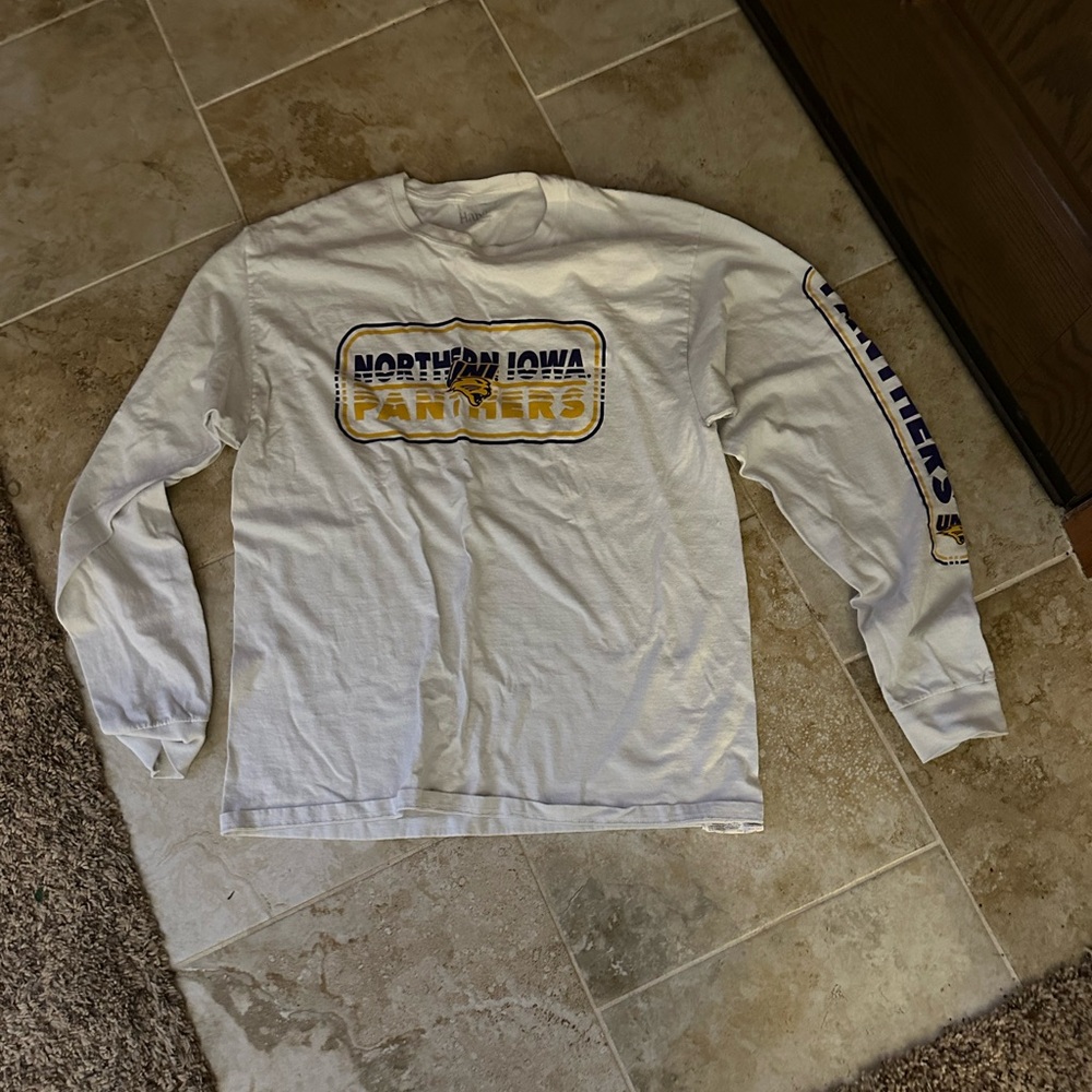 White Northern Iowa Panthers Long Sleeve Shirt